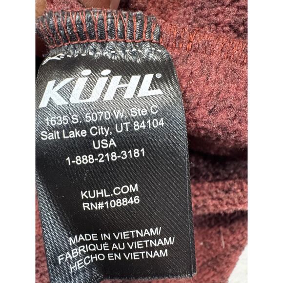 Kuhl Spekter 1/4 Zip Pullover Fleece Brick Red Heather SZ M Womens Outdoor Layer - Picture 9 of 12